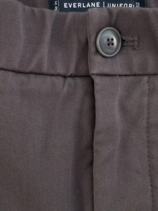 EVERLANE uniform slim fit grey pants 38x32 - Picture 4 of 10